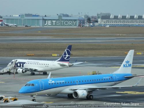 Embraer E190STD, KLM Cityhopper oraz Embraer E170STD, LOT Polish Airlines